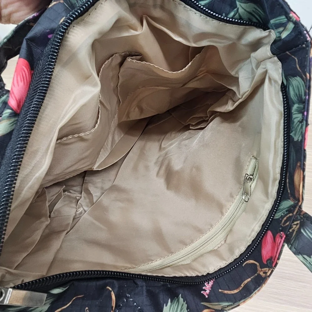 Italian Boho Prep Tote Bag Black‎ Dark Academia Garden School AMICA MODA Flawed